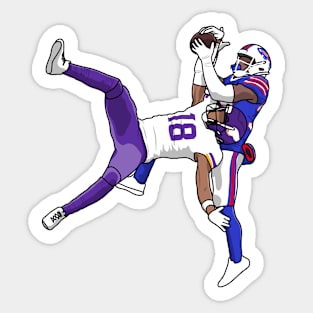 One handed receiver Sticker